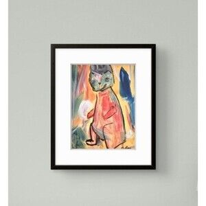 Colorful Stuffed ToyPop Art Inspired Modern Acrylic Painting on Canvas Art 14x11